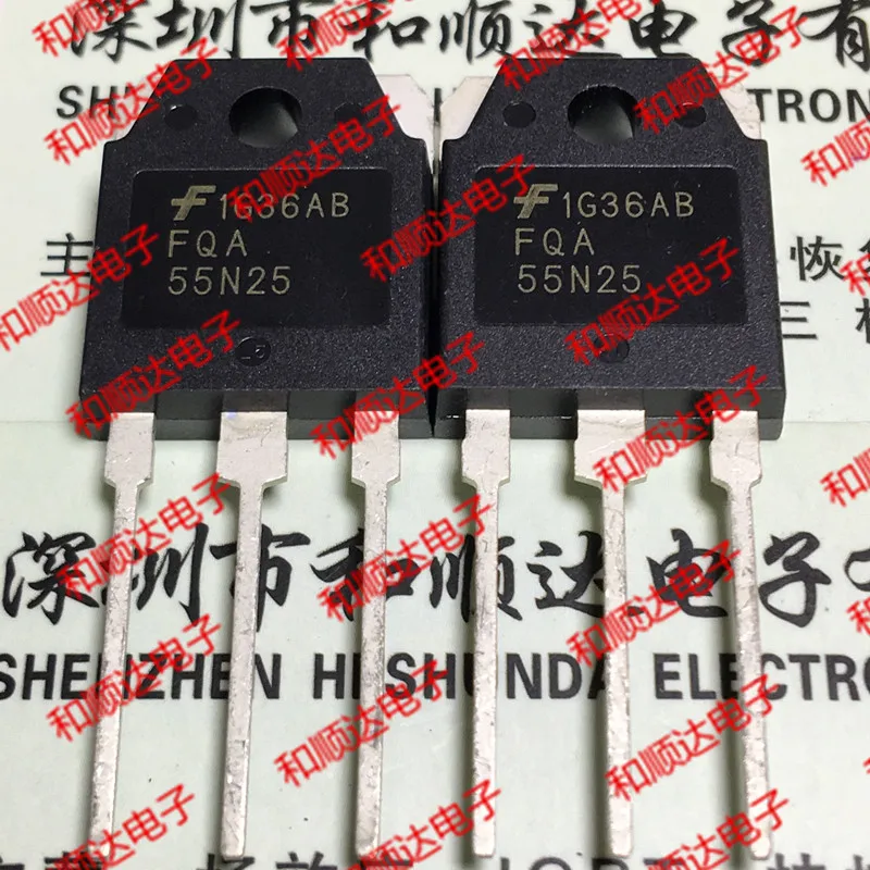 10 шт./лот FQA55N25 New Spot TO-3P 250V 55A 
10 шт./лот FQA55N25 New Spot TO-3P 250V 55A