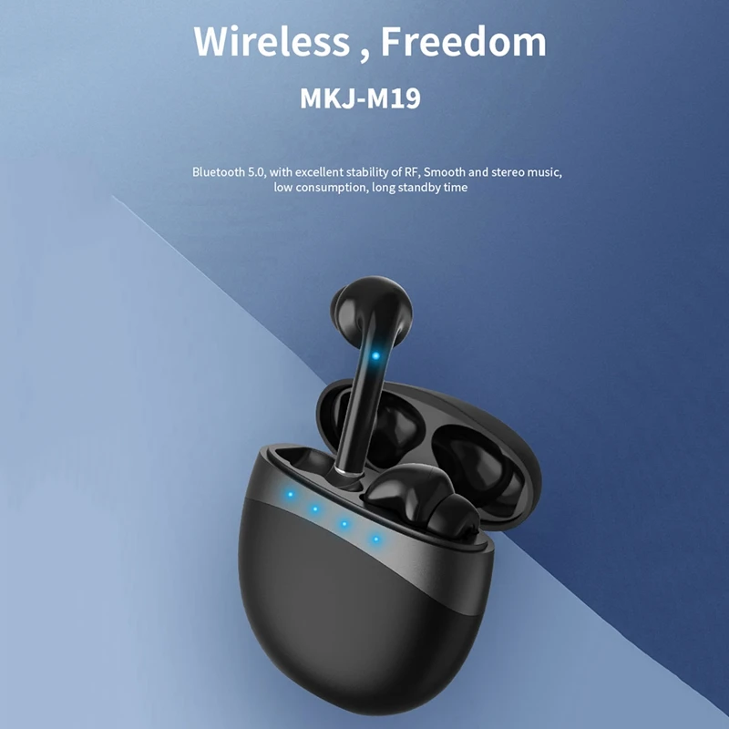 M19 TWS Bluetooth Wireless Headset Stereo 5.0 Earbuds Sports Music Bluetooth Headphone for Huawei iPhone Xiaomi Phone
M19 TWS Bluetooth Wireless Headset Stereo 5.0 Earbuds Sports Music Bluetooth Headphone for Huawei iPhone Xiaomi Phone