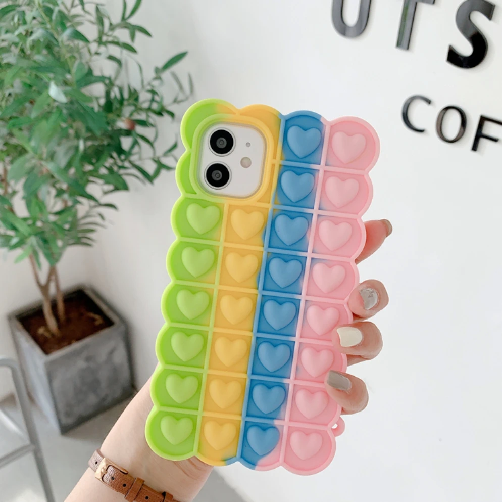 Cute Phone Case for Iphone 11 12 Pro Max Mini Xs Max Xr X 6 7 8 Plus Se 2020 Relief Stress Toy Bubble Soft Cover
Cute Phone Case for Iphone 11 12 Pro Max Mini Xs Max Xr X 6 7 8 Plus Se 2020 Relief Stress Toy Bubble Soft Cover
