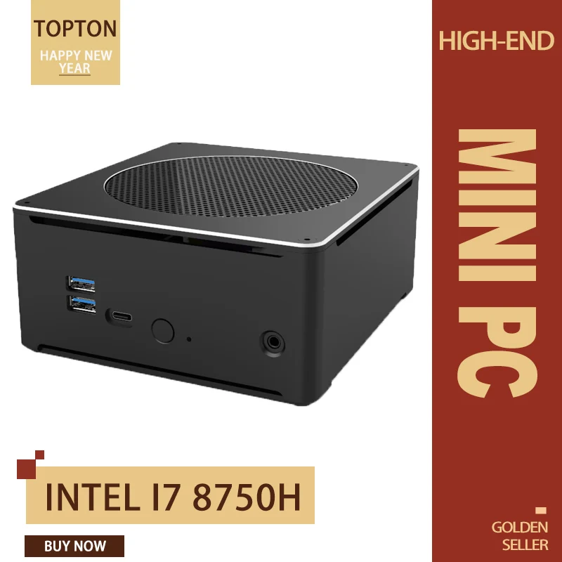 Мини ПК Windows 10 процессор Intel Core i7 8750H 8 ГБ/128 Гб SSD поддерживает 2 5 ''HDD & SSD/4 K/HDMI Mini