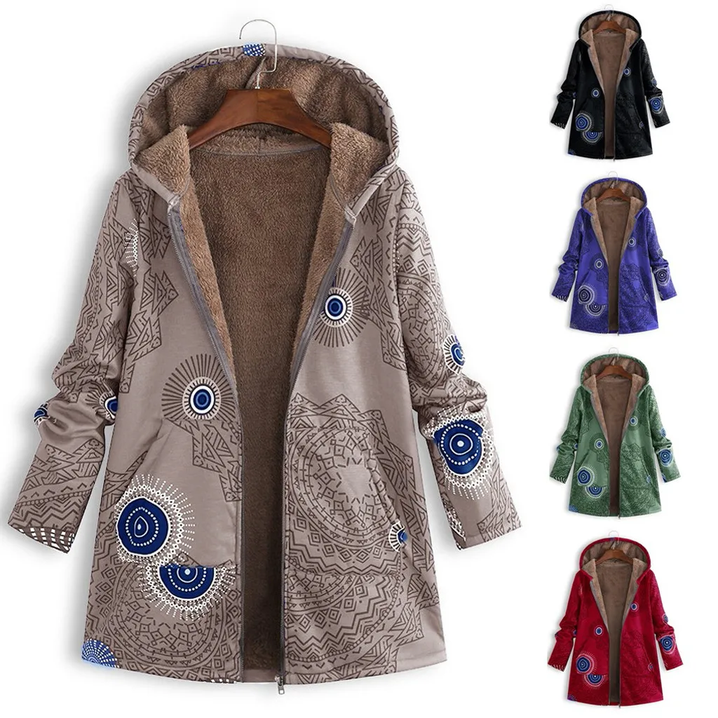 Fashion Womens Winter Warm Outwear Floral Printed Long Sleeve Hooded Pockets Jacket Faux Fur Vintage Oversize Coats Outerwear#g3 
Fashion Womens Winter Warm Outwear Floral Printed Long Sleeve Hooded Pockets Jacket Faux Fur Vintage Oversize Coats Outerwear#g3