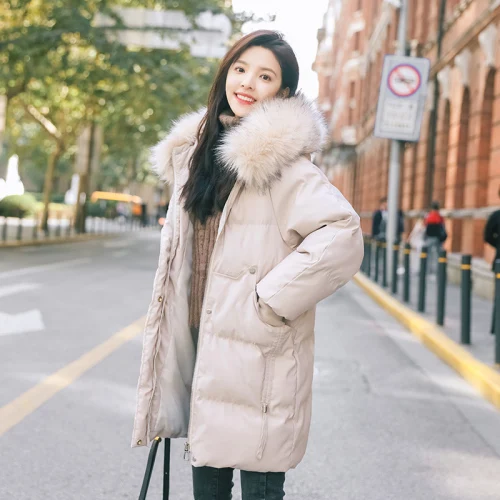 2019 New Mid-long Down Dress Female Winter Big Hair Collar Ins Bread Dress Cotton Dress Student Jacket Han
2019 New Mid-long Down Dress Female Winter Big Hair Collar Ins Bread Dress Cotton Dress Student Jacket Han