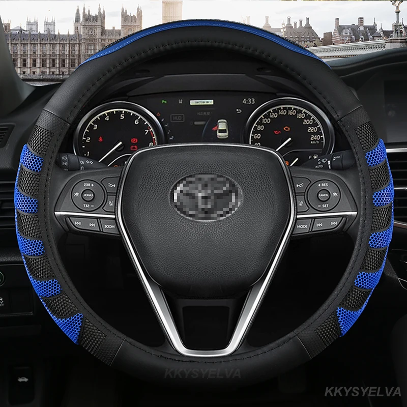 Из искусственной кожи чехол рулевого колеса автомобиля 15 дюймов/38 см для Toyota Camry Corolla Harrier Fortuner Yaris CHR Vios Prius Alphard
Из искусственной кожи чехол рулевого колеса автомобиля 15 дюймов/38 см для Toyota Camry Corolla Harrier Fortuner Yaris CHR Vios Prius Alphard