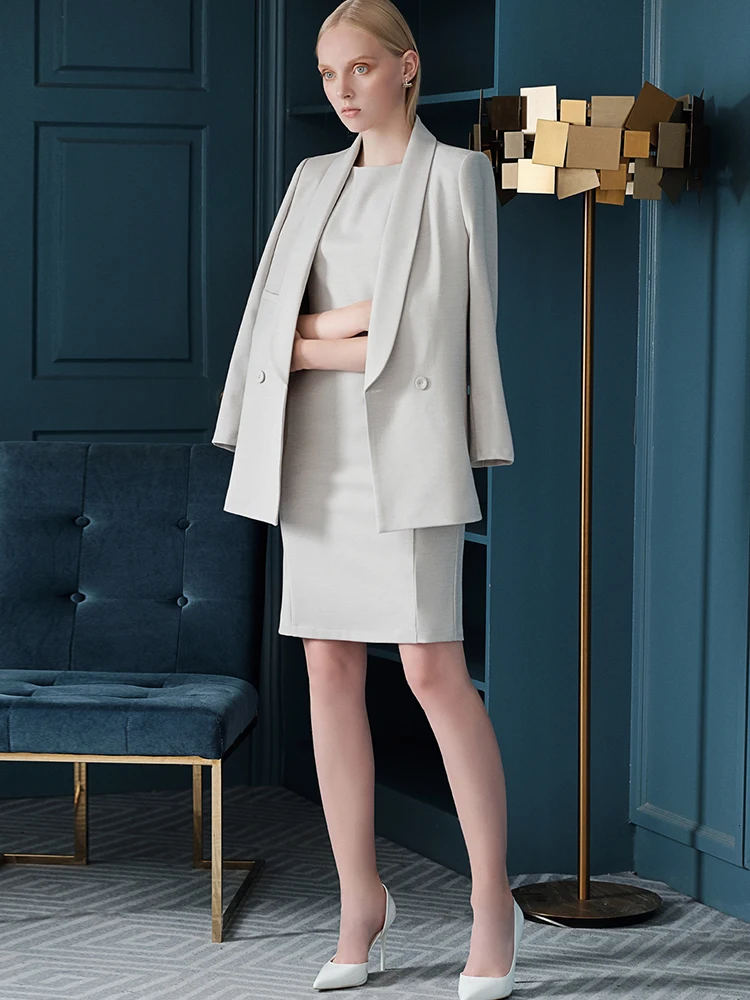 Elegant Autumn Winter Suit Women Blazer Coat Jacket Top Pencil Midi Dress 2 Two Piece Set Office Work Business Wear
Elegant Autumn Winter Suit Women Blazer Coat Jacket Top Pencil Midi Dress 2 Two Piece Set Office Work Business Wear