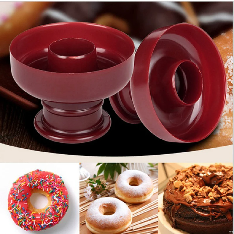 

1Pcs Food Grade Plastic DIY Tool Donuts Maker Mold Doughnuts Maker Cutter Fondant Decor Cake Bread Desserts Bakery Mould Tools