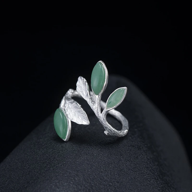 Open Ring Natural Stone Handmade Jewelry Spring in the Air Leaves Rings for Women
Open Ring Natural Stone Handmade Jewelry Spring in the Air Leaves Rings for Women