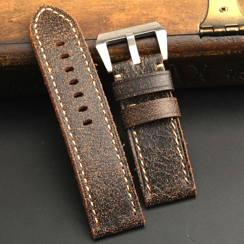 Genuine Leather Watchbands 26mm Black Dark Brown Women Men Cowhide Replace Watch Band Strap Belt With Buckle Watch Accessories
Genuine Leather Watchbands 26mm Black Dark Brown Women Men Cowhide Replace Watch Band Strap Belt With Buckle Watch Accessories