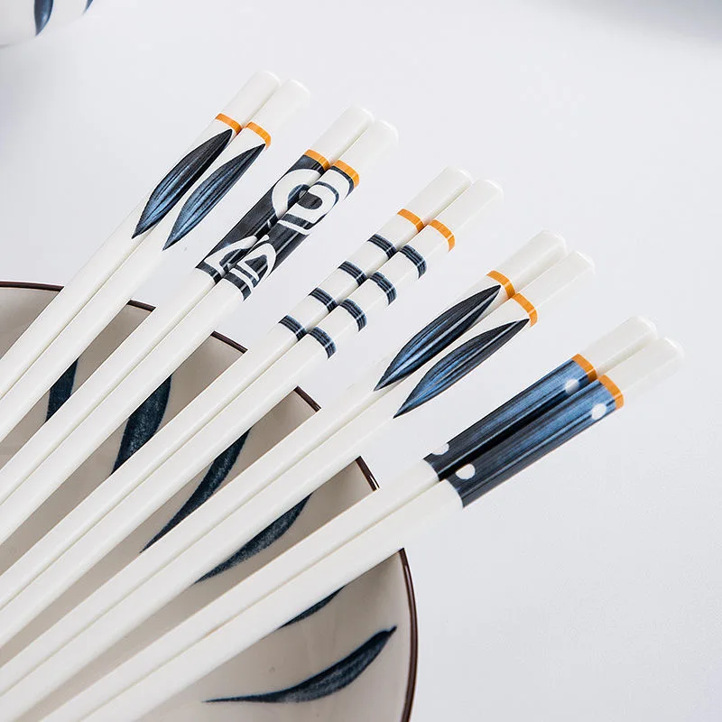 5Pairs/Set Ceramics Chopsticks Eco-friendly Kitchen Tool Chopsticks Anti-Slip Ceramic Tableware Chopsticks
5Pairs/Set Ceramics Chopsticks Eco-friendly Kitchen Tool Chopsticks Anti-Slip Ceramic Tableware Chopsticks