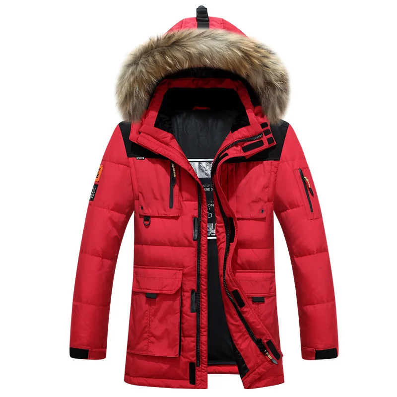 Duck White Down Jacket Men Parka Coat Mens Windbreaker Real Fur Hooded Thick Warm Winter Parkas Casaco Masculino Snow Overcoat 
Duck White Down Jacket Men Parka Coat Mens Windbreaker Real Fur Hooded Thick Warm Winter Parkas Casaco Masculino Snow Overcoat