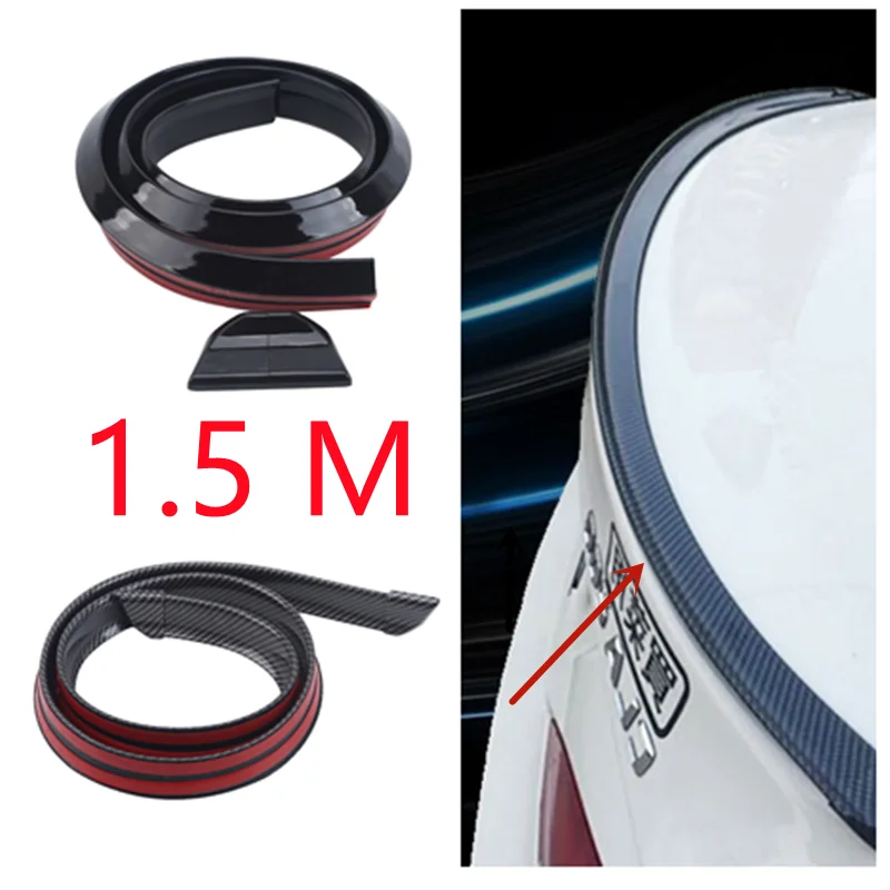1.5M Car-Styling 5D Carbon Fiber Spoilers Styling DIY Refit Spoiler Car Universal
1.5M Car-Styling 5D Carbon Fiber Spoilers Styling DIY Refit Spoiler Car Universal