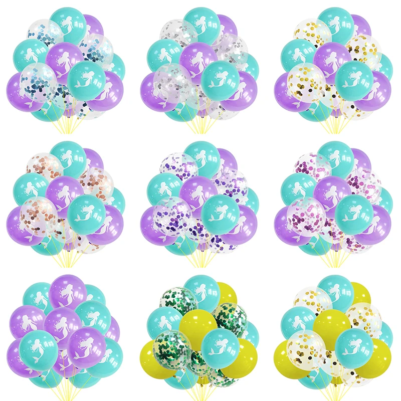 15pcs Multicolor Confetti Balloon Little Mermaid Balloons Wedding Balloons Birthday Hawaii Party Decoration Baby Shower Supplies
15pcs Multicolor Confetti Balloon Little Mermaid Balloons Wedding Balloons Birthday Hawaii Party Decoration Baby Shower Supplies