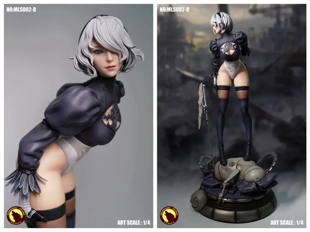 In Stock 51 cm 1/4 Scale MLS002 PS4 Game NieR Automata 2B YoRHa No. 2 Type Statue Action Figurefor Fans Gifts
In Stock 51 cm 1/4 Scale MLS002 PS4 Game NieR Automata 2B YoRHa No. 2 Type Statue Action Figurefor Fans Gifts