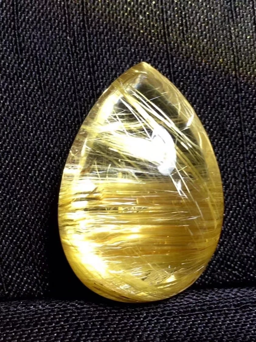 Genuine Natural Gold Rutilated Quartz Water Drop Pendant 23*16*12mm Wealthy Crystal Necklace Jewelry From Brazil AAAAAA
Genuine Natural Gold Rutilated Quartz Water Drop Pendant 23*16*12mm Wealthy Crystal Necklace Jewelry From Brazil AAAAAA