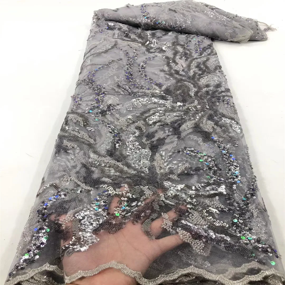 2021 Latest Beaded Lace Fabric High Quality African Lace Fabric Handmade Beads Lace Fabric for Bridal Material French Net Lace
2021 Latest Beaded Lace Fabric High Quality African Lace Fabric Handmade Beads Lace Fabric for Bridal Material French Net Lace