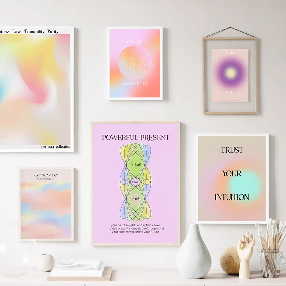 Gradient Rainbow Sky Energy Aura Collection Wall Art Canvas Painting Posters And Prints Wall Pictures For Living Room Aesthetics
Gradient Rainbow Sky Energy Aura Collection Wall Art Canvas Painting Posters And Prints Wall Pictures For Living Room Aesthetics
