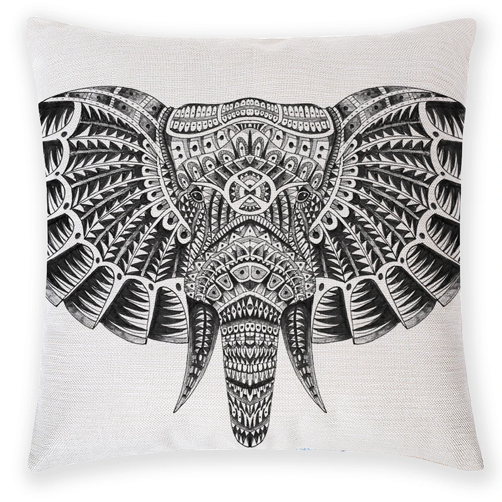 Indian Ethnic Elephant Cartoon Style Cotton Linen Square Throw Pillow Case Living Room Sofa Cushion Cover 45x45 Home Decor
Indian Ethnic Elephant Cartoon Style Cotton Linen Square Throw Pillow Case Living Room Sofa Cushion Cover 45x45 Home Decor
