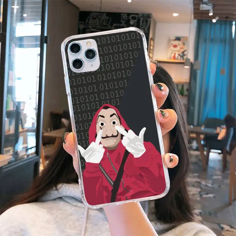 la casa de papel TV Phone Case Transparent for iPhone 6 7 8 11 12 s mini pro X XS XR MAX Plus cover funda shell
la casa de papel TV Phone Case Transparent for iPhone 6 7 8 11 12 s mini pro X XS XR MAX Plus cover funda shell