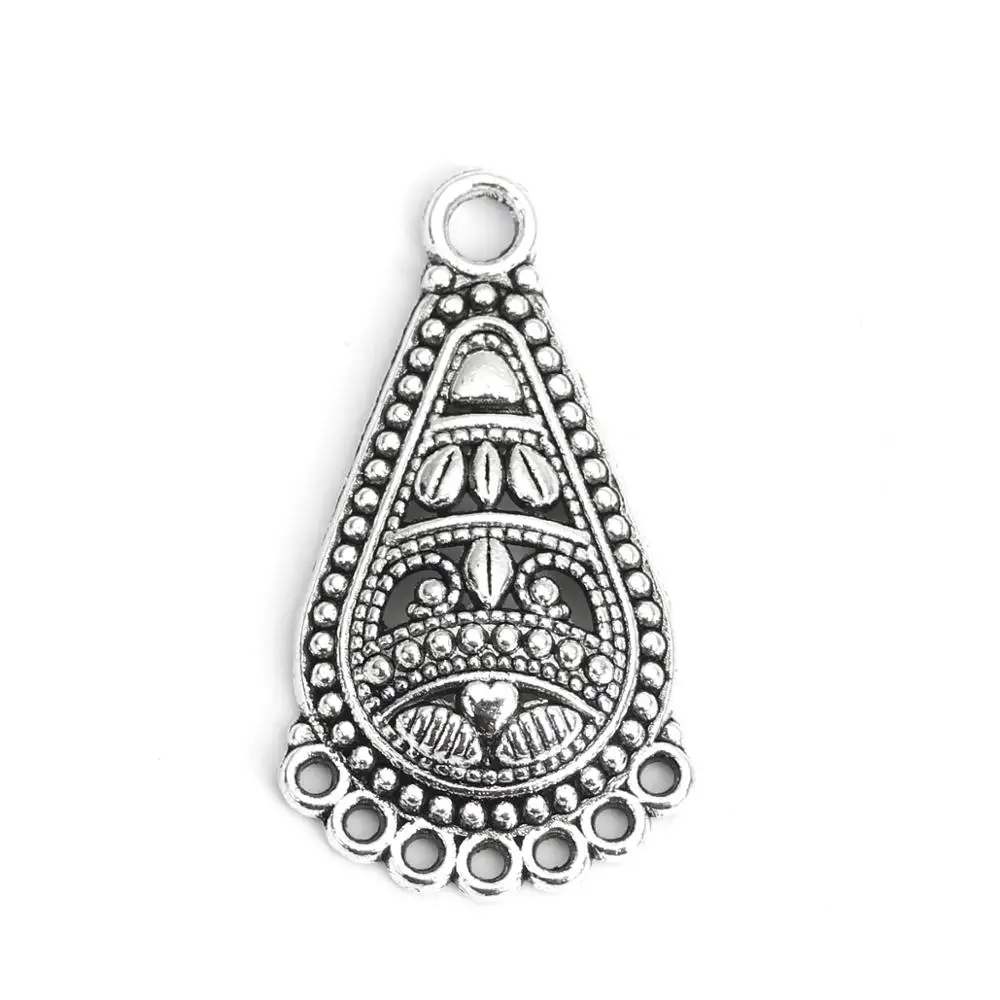 8Seasons Bohemian Zinc Alloy Connectors Drop Antique Silver Color Vintage DIY Jewelry Gifts Accessories 30mm x 17mm, 30 PCs
8Seasons Bohemian Zinc Alloy Connectors Drop Antique Silver Color Vintage DIY Jewelry Gifts Accessories 30mm x 17mm, 30 PCs