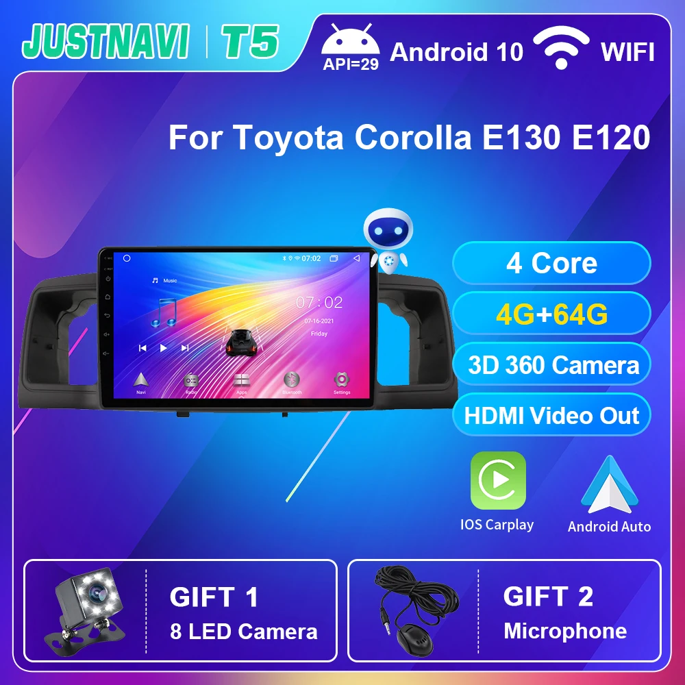 Car Radio For Toyota Corolla E130 E120 2013-2015 Autoradio Multimedia Player Navigation DSP DVD Android 10.0 Carplay No 2din GPS
Car Radio For Toyota Corolla E130 E120 2013-2015 Autoradio Multimedia Player Navigation DSP DVD Android 10.0 Carplay No 2din GPS