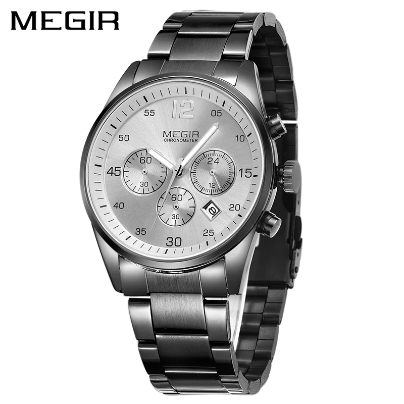 MEGIR Men Classic Fashion Watch Business Stainless Steel Strap Watches Waterproof Chronograph Quartz Male Wristwatches
MEGIR Men Classic Fashion Watch Business Stainless Steel Strap Watches Waterproof Chronograph Quartz Male Wristwatches
