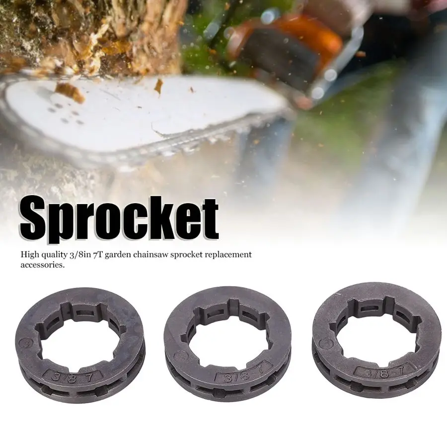 3 шт 3/8 в 7T Звездочка 68210 подходит для STIHL 030 031 032 038 041 044 046 064066 MS361 MS362 MS440 садовое