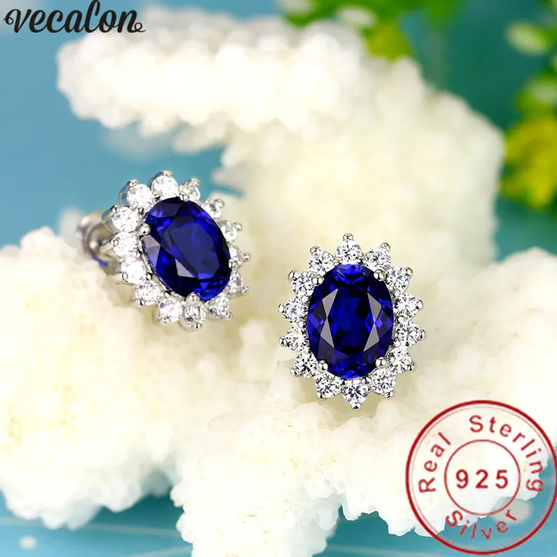 Vecalon Princess Diana earring AAAAA Cz stone Real 925 Sterling silver Statement Party wedding Stud Earrings for women Jewelry
Vecalon Princess Diana earring AAAAA Cz stone Real 925 Sterling silver Statement Party wedding Stud Earrings for women Jewelry