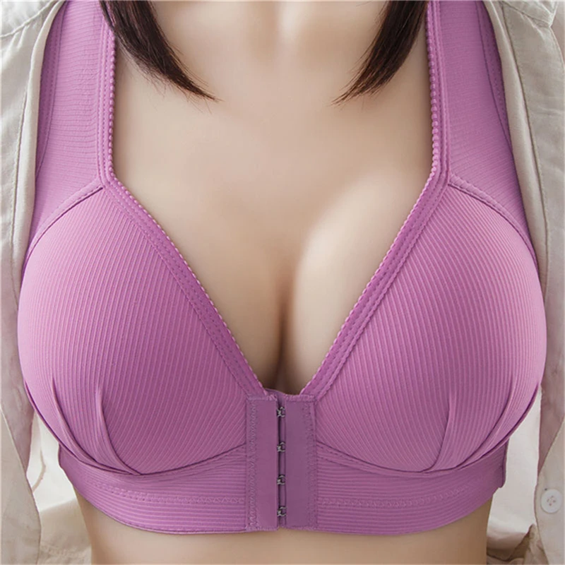 Plus Size Sexy Push Up Bra Front Closure Solid Color Brassiere Wireless Bralette Breast Seamless Bras For Women
Plus Size Sexy Push Up Bra Front Closure Solid Color Brassiere Wireless Bralette Breast Seamless Bras For Women