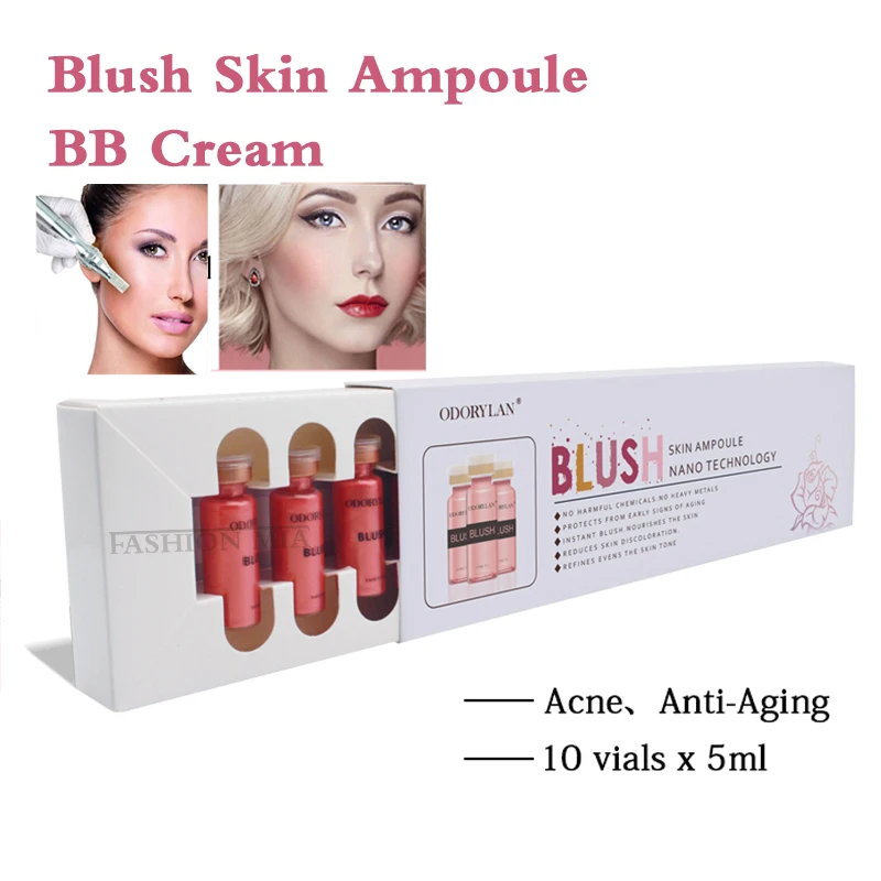

5ml Korean BB Cream Glow Blush Anti-aging Ampoule Starter Kit Meso White Brightening Serum Natural Nude Brightening Foundation