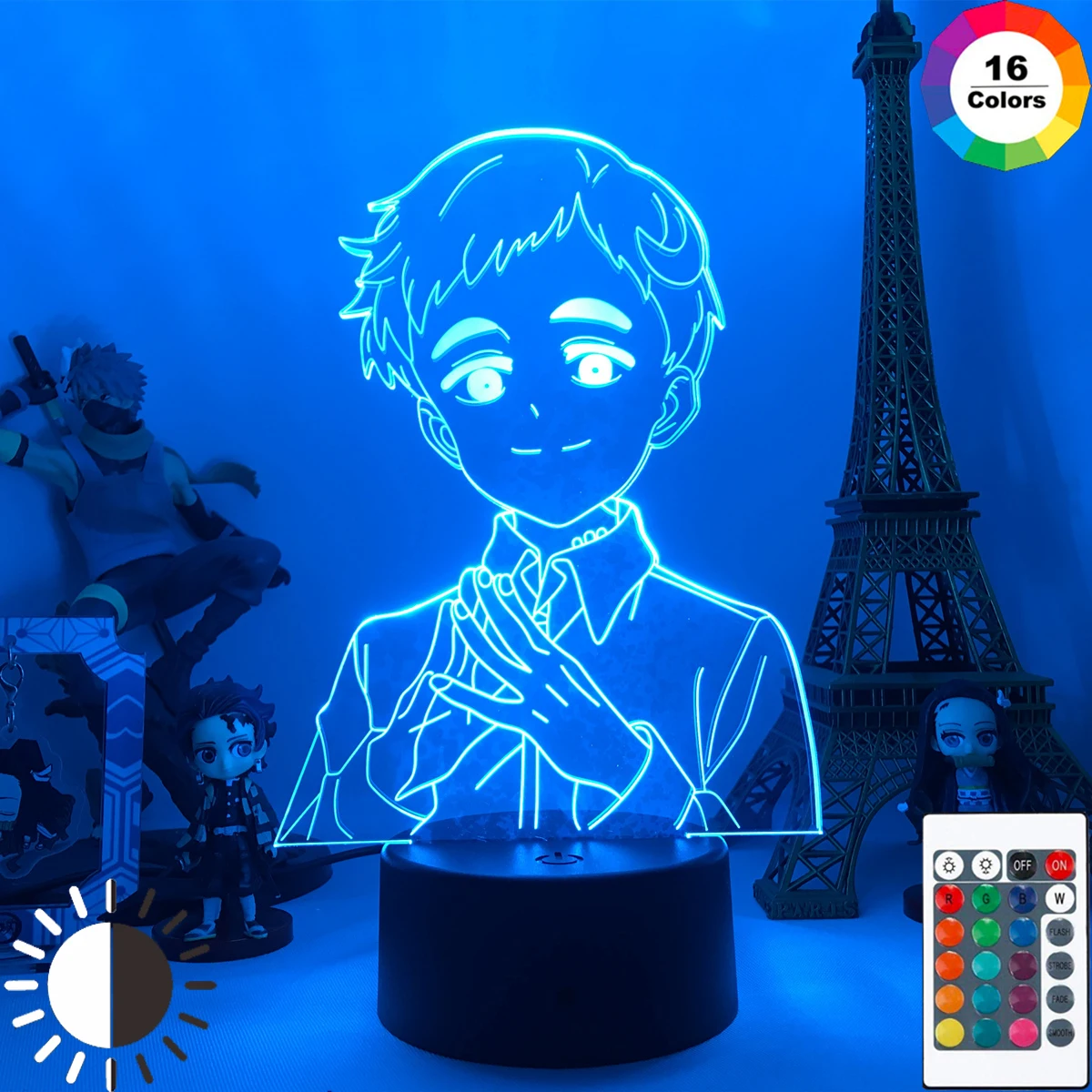 The Neverland Emma model doll agreed in Japanese manga 3D table lamp LED USB night lightsuitable for children desktop decoration
The Neverland Emma model doll agreed in Japanese manga 3D table lamp LED USB night lightsuitable for children desktop decoration
