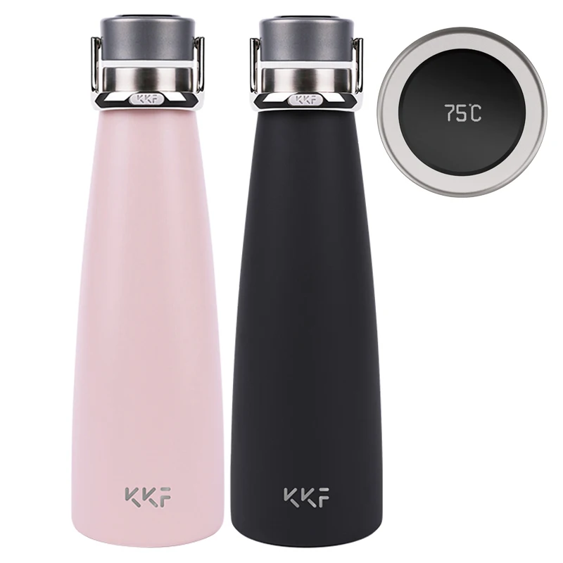 KKF Smart Water Bottle Thermos OLED Temperature Display Vacuum Bottle 24h Vacuum Flask 475ML Travel Mug Stainless Steel Cup
KKF Smart Water Bottle Thermos OLED Temperature Display Vacuum Bottle 24h Vacuum Flask 475ML Travel Mug Stainless Steel Cup