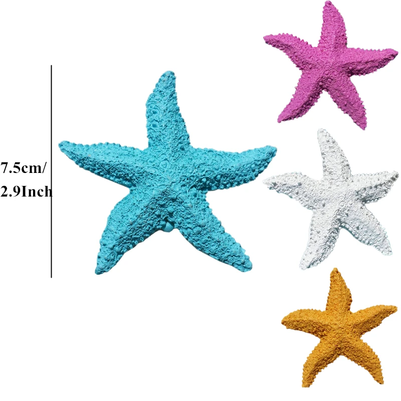 7.5 cm Resin Starfish Figurines Ocean Home Fish Tank Decoration Shooting Photo Props Mediterranean-Style Mini Starfish Ornaments
7.5 cm Resin Starfish Figurines Ocean Home Fish Tank Decoration Shooting Photo Props Mediterranean-Style Mini Starfish Ornaments