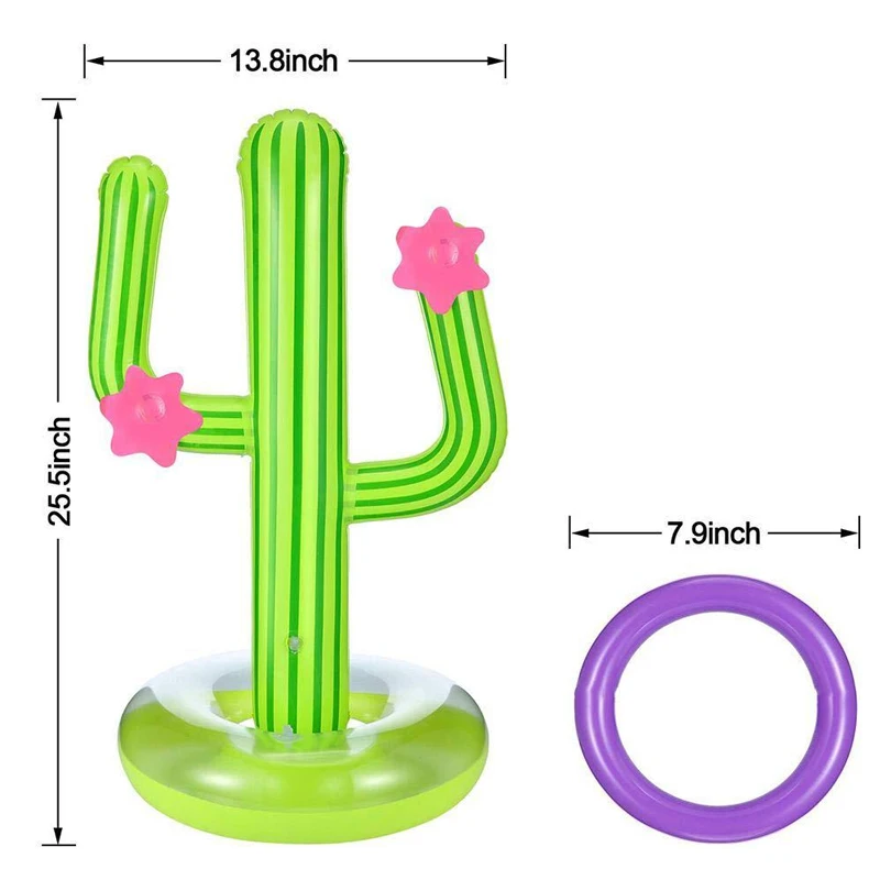 Children's play toys Water toy Outdoor Swimming Pool accessories Inflatable Cactus Ring Toss Game Set Floating Pool Toys
Children's play toys Water toy Outdoor Swimming Pool accessories Inflatable Cactus Ring Toss Game Set Floating Pool Toys