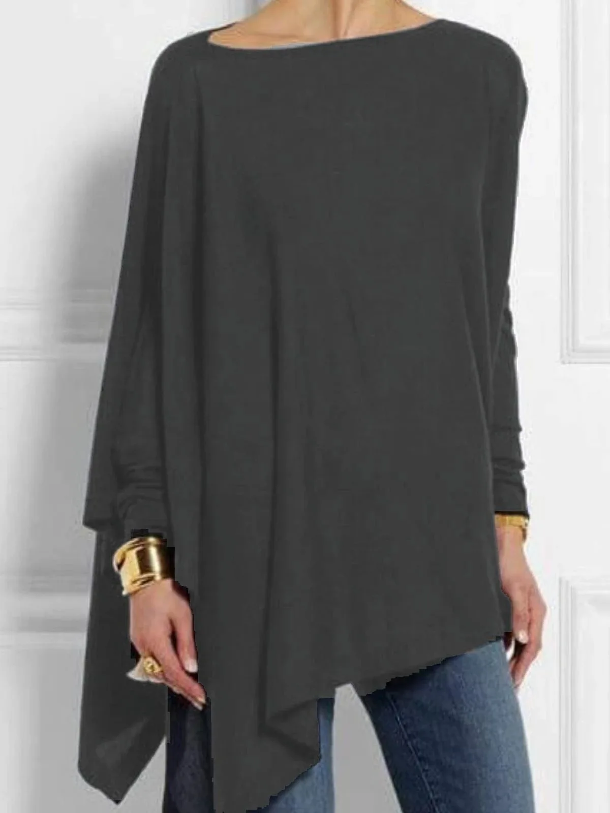 Women Causal Long Sleeve Cotton Blouse Spring Loose Irregular Shirt Female Solid Sweatshirt Female Tops Pullover
Women Causal Long Sleeve Cotton Blouse Spring Loose Irregular Shirt Female Solid Sweatshirt Female Tops Pullover