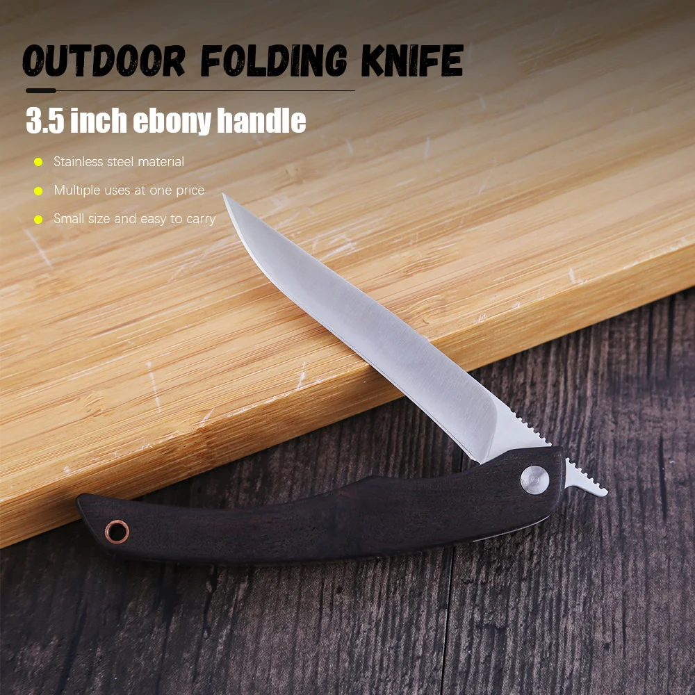 3.5'' INCH Stainless Steel Kitchen Meat Knife Vege Slicer Outdoor Hunting Folding Knife Portable Pocket Cooking Cutter Tool
3.5'' INCH Stainless Steel Kitchen Meat Knife Vege Slicer Outdoor Hunting Folding Knife Portable Pocket Cooking Cutter Tool