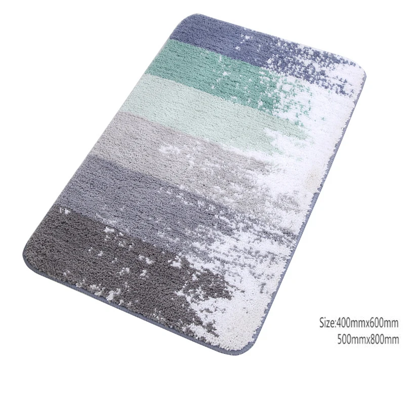 Home Bathroom Non-slip Mats Comfortable Doormat Kitchen Bedroom Mat Simple Flocking Carpet Mat Bathroom Absorb Water Suede Rug
Home Bathroom Non-slip Mats Comfortable Doormat Kitchen Bedroom Mat Simple Flocking Carpet Mat Bathroom Absorb Water Suede Rug