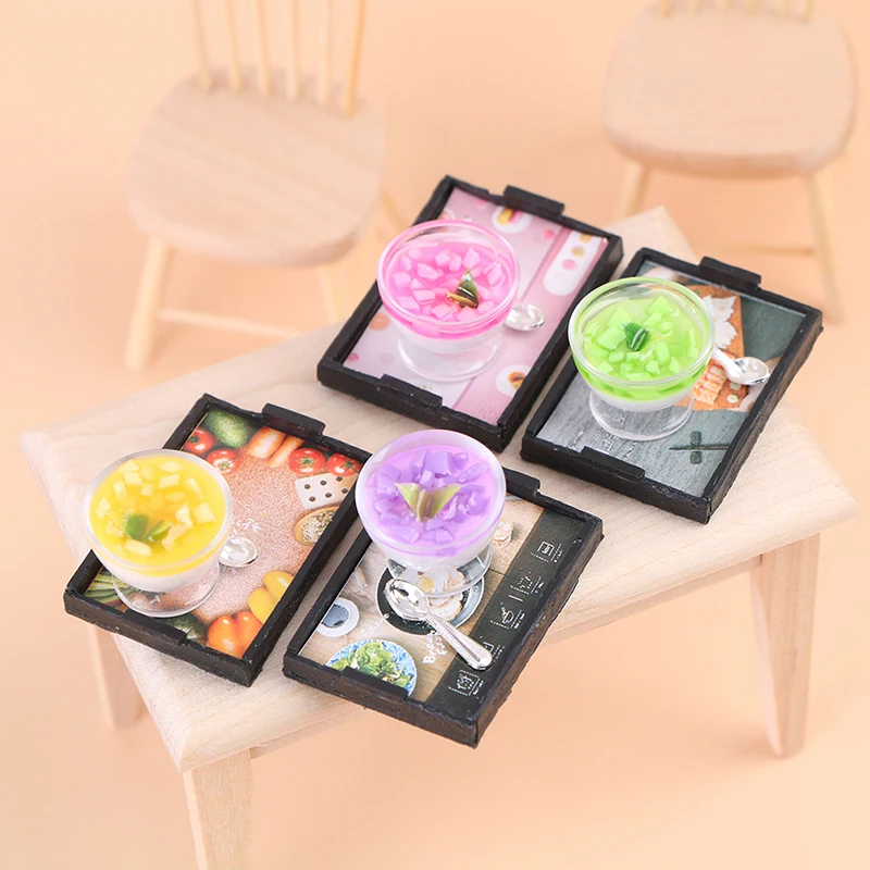 Миниатюрный Кукольный домик, поднос для фруктов, джема, мороженого, тарелка, чашка, ложка для кукольного домика, игровые аксессуары для кухн...
Миниатюрный Кукольный домик, поднос для фруктов, джема, мороженого, тарелка, чашка, ложка для кукольного домика, игровые аксессуары для кухн...