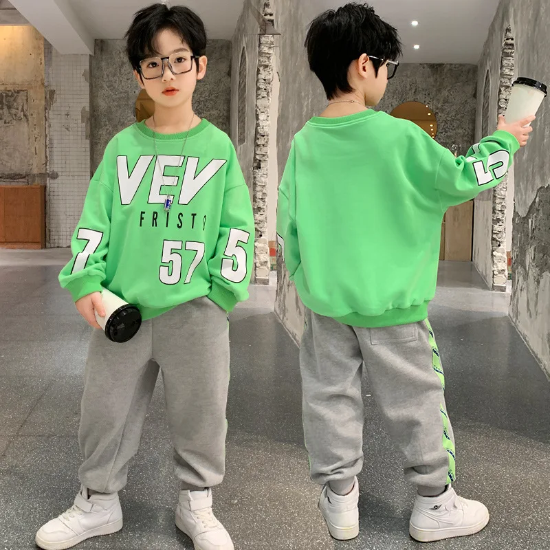 Loose Spring Autumn Children's Clothes Set Boys Sweatshirts + Pants 2pcs/Set Kids Teenage Gift Formal Boy Clothing High Quality
Loose Spring Autumn Children's Clothes Set Boys Sweatshirts + Pants 2pcs/Set Kids Teenage Gift Formal Boy Clothing High Quality