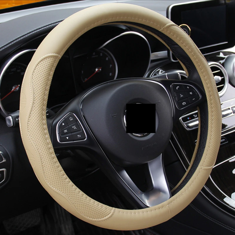 38cm PU Leather Car Steering Wheel Cover Hollow Pattern for BMW E90 F01 F06 F10 F15 F16 F20 F21 F25 F26 F30 F32 F82
38cm PU Leather Car Steering Wheel Cover Hollow Pattern for BMW E90 F01 F06 F10 F15 F16 F20 F21 F25 F26 F30 F32 F82