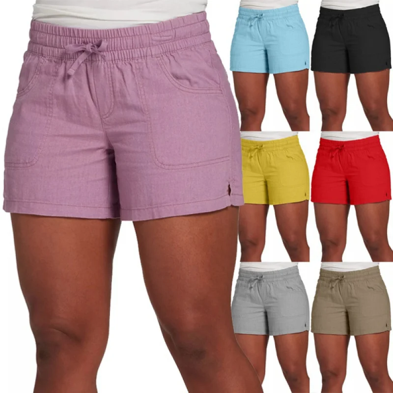 Women's Summer Fashion Casual Solid Color Casual Short Pants Elastic Waist Split Shorts
Women's Summer Fashion Casual Solid Color Casual Short Pants Elastic Waist Split Shorts