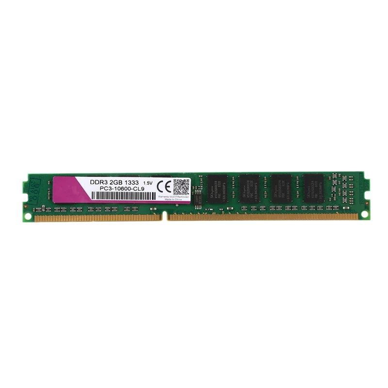 DDR3 Ram PC3 1.5V Desktop PC Memory 240Pins for int el High Compatible(2 GB,1333Mhz,10600U)
DDR3 Ram PC3 1.5V Desktop PC Memory 240Pins for int el High Compatible(2 GB,1333Mhz,10600U)