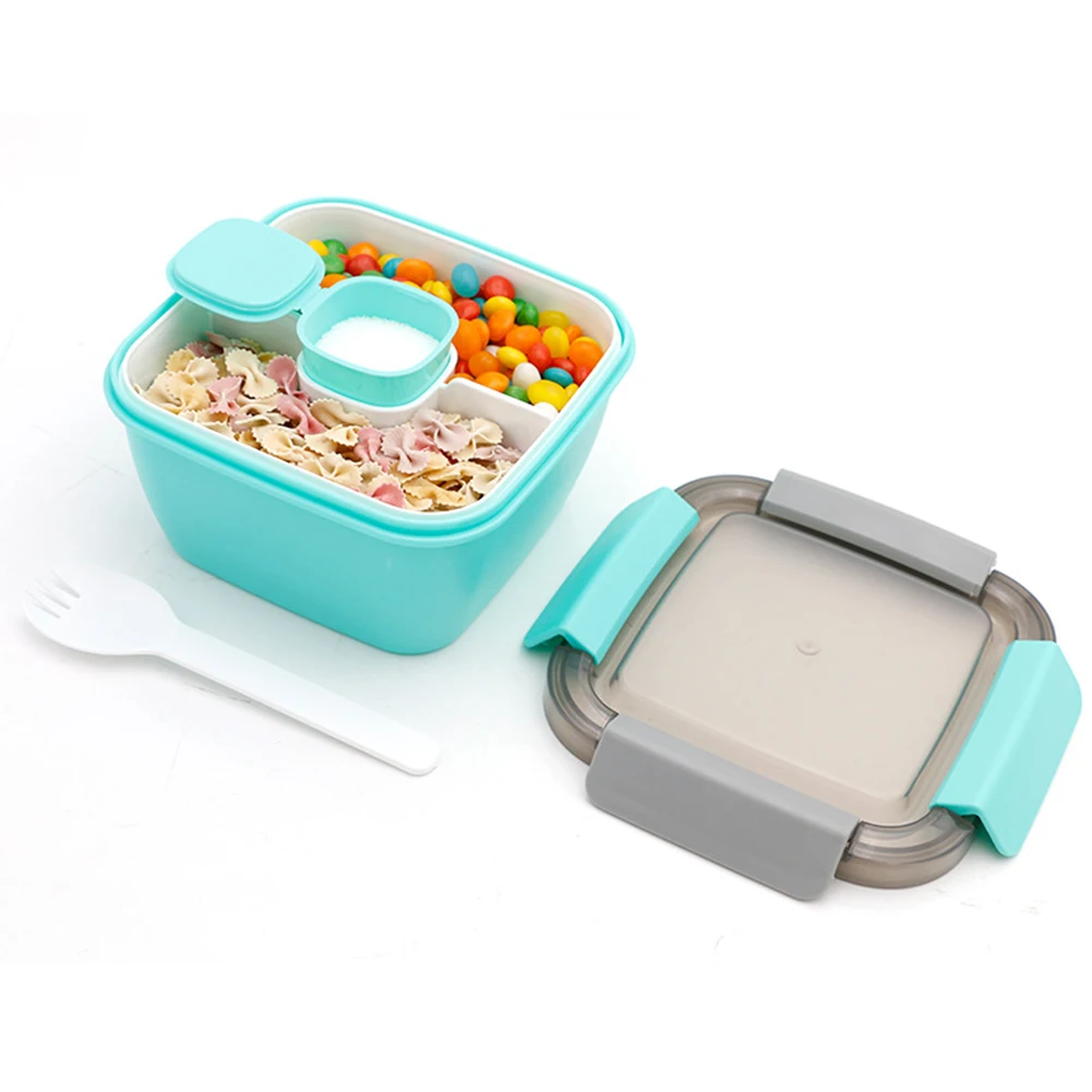 Silicone Food Lunch Box Fruit Salad Storage Food Box Container Dinnerware Conveniently Lunch Box