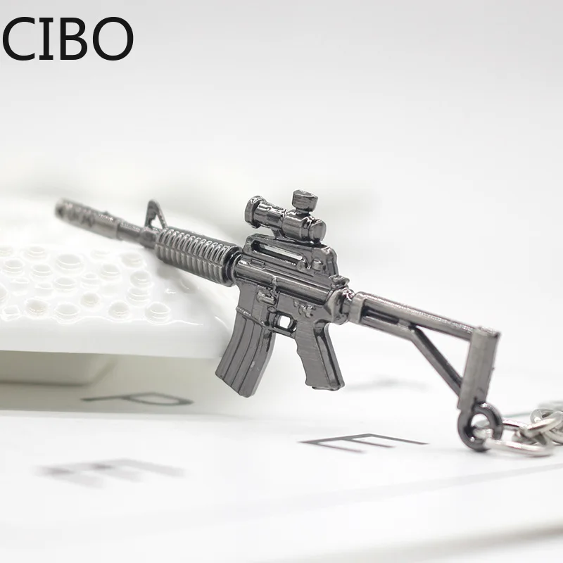 Новинка 2019 брелок для ключей с изображением пистолета АК 47 и M16 Desert EagleGame подвеска