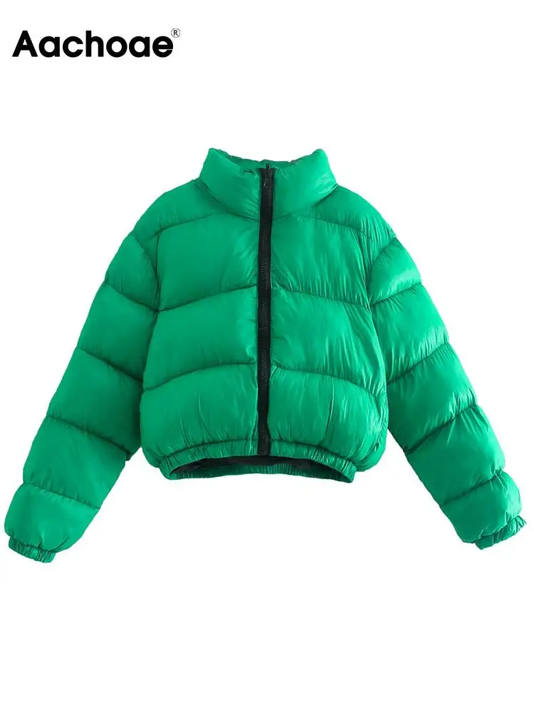 Aachoae Women Solid Color Cropped Parka Coats Casual Zipper Fly Long Sleeve Outerwear Tops Female Thick Warm Green Outerwear Top
Aachoae Women Solid Color Cropped Parka Coats Casual Zipper Fly Long Sleeve Outerwear Tops Female Thick Warm Green Outerwear Top