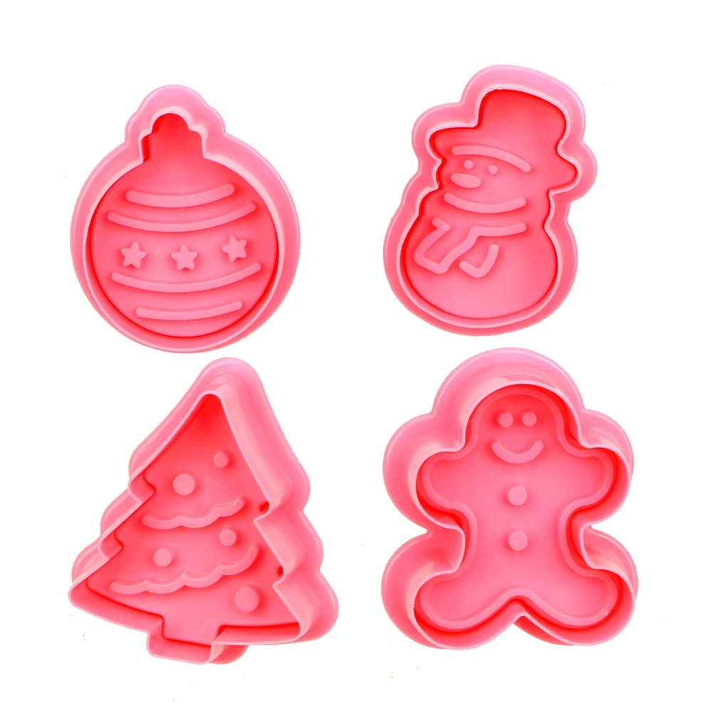4Pcs/set Cake Mold Cute 3D Chocolate Biscuits Baking Utensils Fondant Biscuit Mold Christmas Tree Snowman
4Pcs/set Cake Mold Cute 3D Chocolate Biscuits Baking Utensils Fondant Biscuit Mold Christmas Tree Snowman