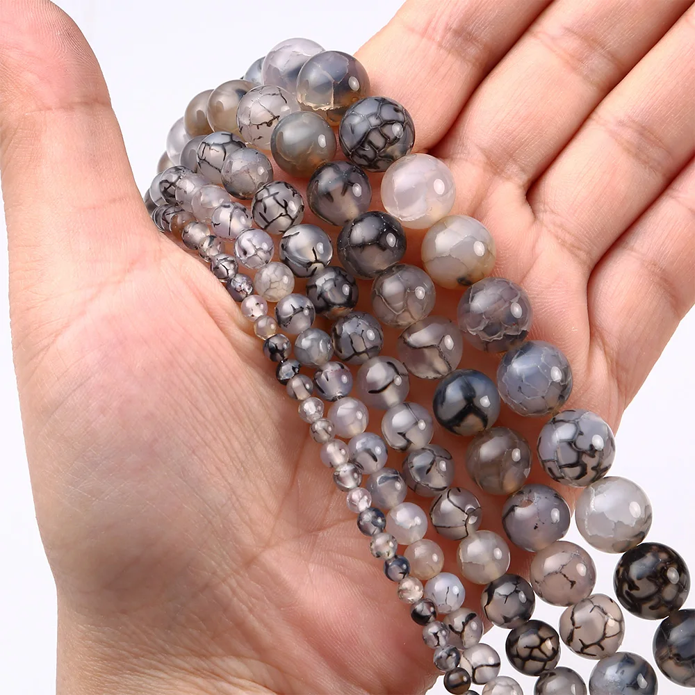 4 6 8 10 12mm Black Dragon Vein Agates Natural Stone Round Loose Beads Necklace Bracelet DIY 
4 6 8 10 12mm Black Dragon Vein Agates Natural Stone Round Loose Beads Necklace Bracelet DIY