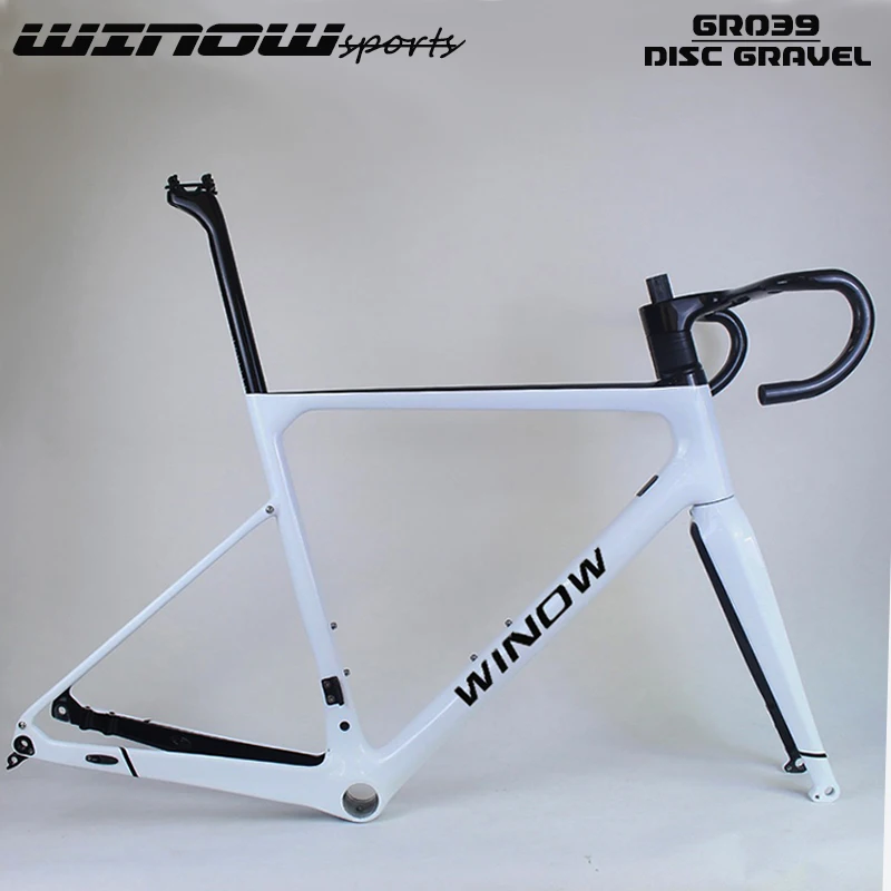 700C carbon gravel bicycle frameset Thru Axle 100*12mm Flat Mount Disc Brake top 1-1/2'' down 1-1/2'' road bike carbon fiber
700C carbon gravel bicycle frameset Thru Axle 100*12mm Flat Mount Disc Brake top 1-1/2'' down 1-1/2'' road bike carbon fiber