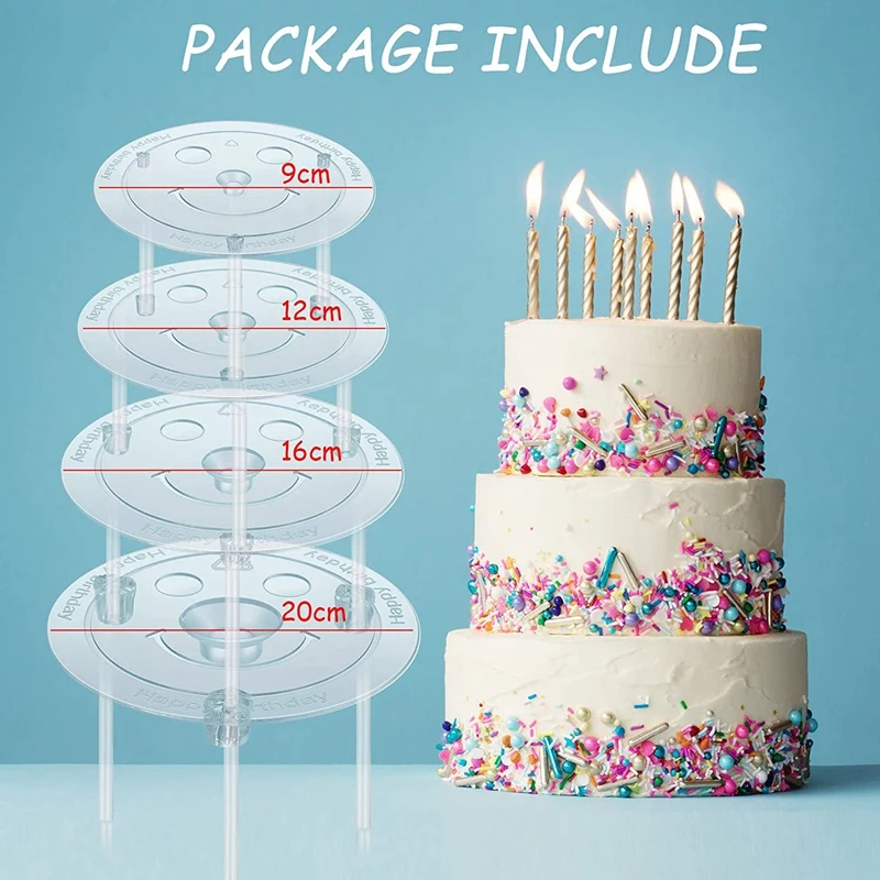 20 Pieces White Plastic Cake Sticks Support Rods with 4 Pieces Cake Separator Plates Cakes and 12 Pieces
20 Pieces White Plastic Cake Sticks Support Rods with 4 Pieces Cake Separator Plates Cakes and 12 Pieces