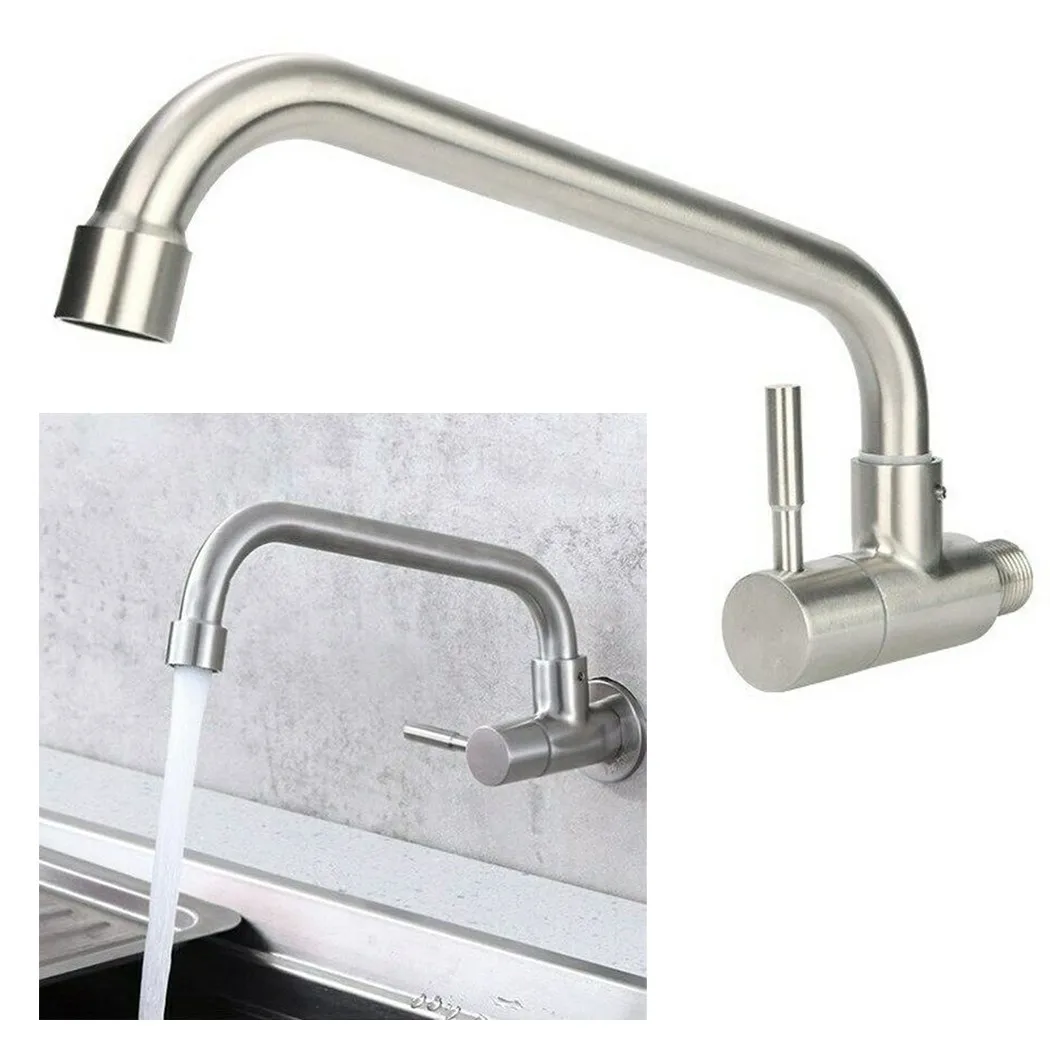 1/2 Inch Stainless Steel Modern Kitchen Sink Mixer Taps 360 Degrees Swivel Spout Single Handle Faucet For Double Drainage Trough
1/2 Inch Stainless Steel Modern Kitchen Sink Mixer Taps 360 Degrees Swivel Spout Single Handle Faucet For Double Drainage Trough