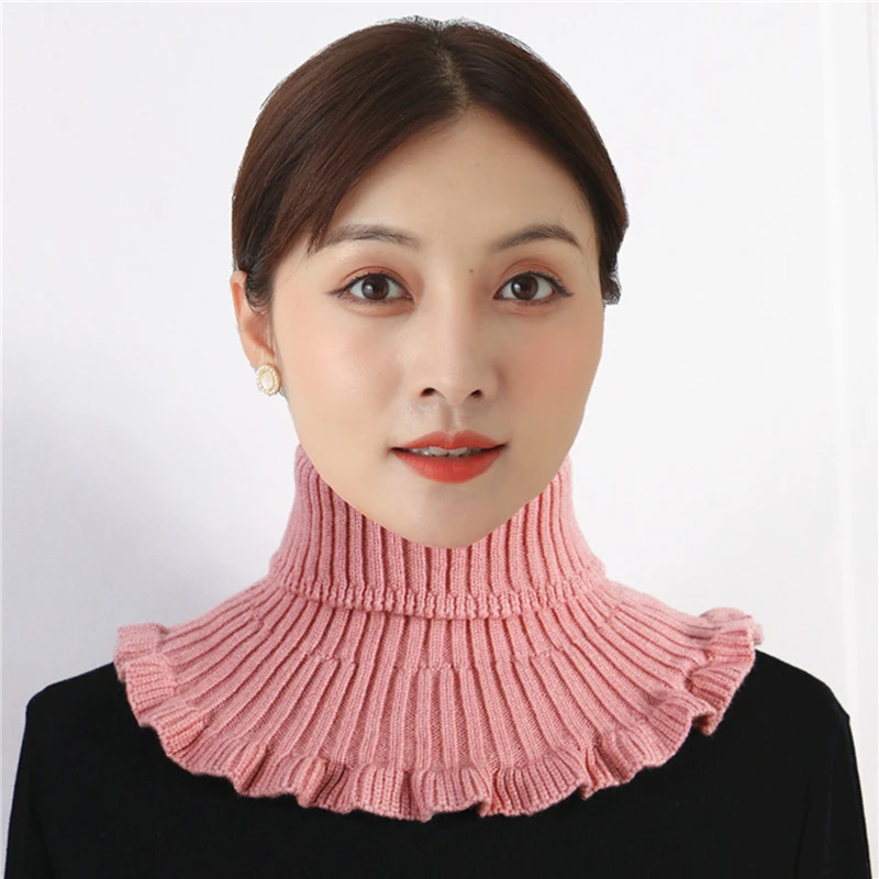New Ladies Fashion Fake Collar Knitted Detachable Women Collar Scarf For Shirt Solid Warm Fake Collars Scarf
New Ladies Fashion Fake Collar Knitted Detachable Women Collar Scarf For Shirt Solid Warm Fake Collars Scarf