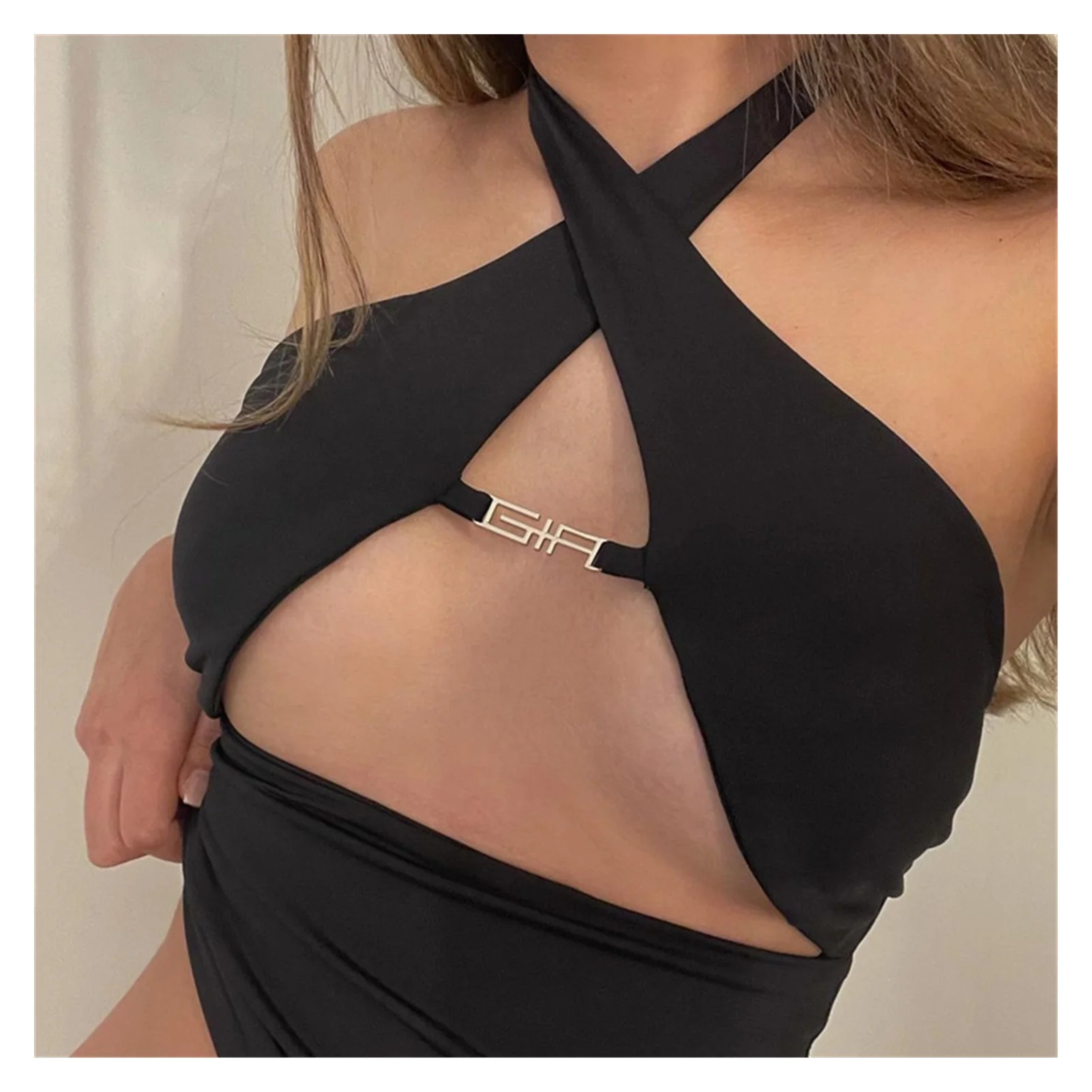 2021NEW Fashion Metal Chain Sexy Halter Crop Tops for Women Sleeveless Backless Cut-Out Top Cropped Club Party Outfits
2021NEW Fashion Metal Chain Sexy Halter Crop Tops for Women Sleeveless Backless Cut-Out Top Cropped Club Party Outfits